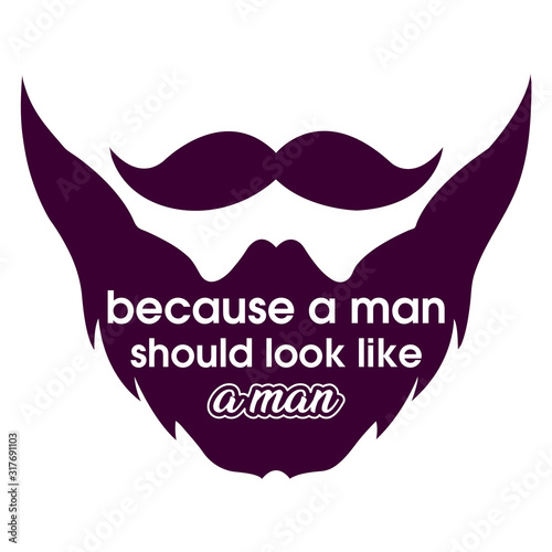Man beard Quote t shirt design - VECTOR