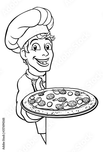 A chef holding a plate of p...