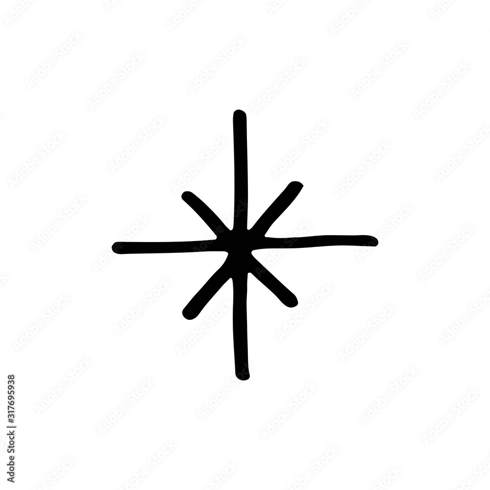 Magic star hand drawn doodle vector line art illustration, sticker, icon. Black monochrome design. Isolated on white background. Easy to change color. Design element. Magic, witchcraft tools. Magic star hand drawn doodle vector line art illustration, sticker, icon. Black monochrome design. Isolated on white background. Easy to change color. Design element. Magic, witchcraft tools.