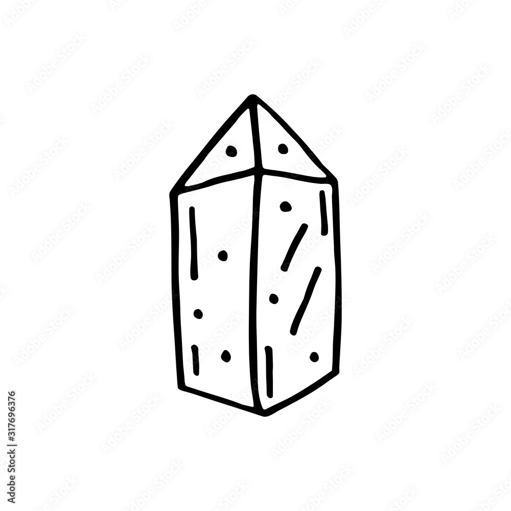 Crystal stone hand drawn doodle vector line art illustration, sticker, icon. Black monochrome design. Isolated on white background. Easy to change color. Design element. Magic, witchcraft tools. Witch Stock Vector | Adobe Crystal stone hand drawn doodle vector line art illustration, sticker, icon. Black monochrome design. Isolated on white background. Easy to change color. Design element. Magic, witchcraft tools. Witch Stock Vector | Adobe