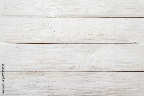 Background from white wooden planks painted white