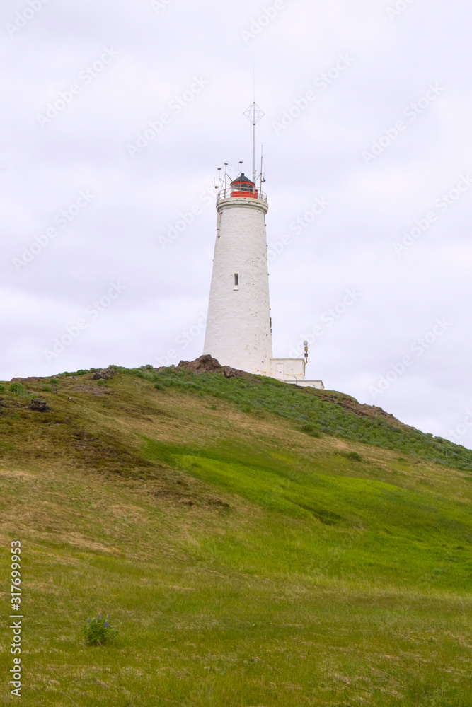 lighthouse on the coast of Iceland, landmark