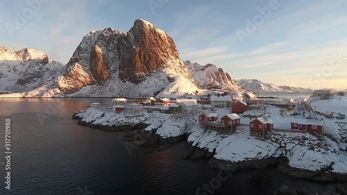 Hamnoy Village Sunrise