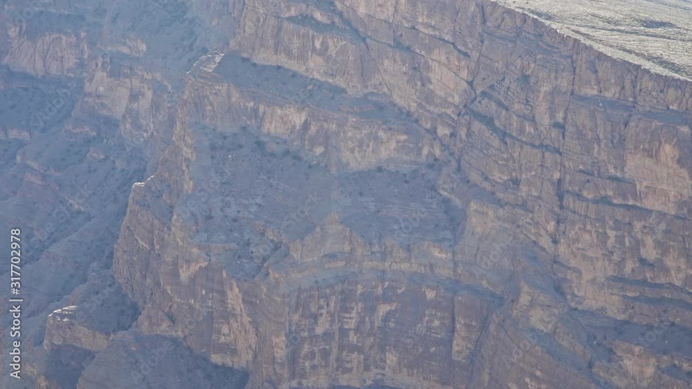 Wadi Ghul aka Grand Canyon of Oman in Jebel Shams Mountains Wadi Ghul aka Grand Canyon of Oman in Jebel Shams Mountains