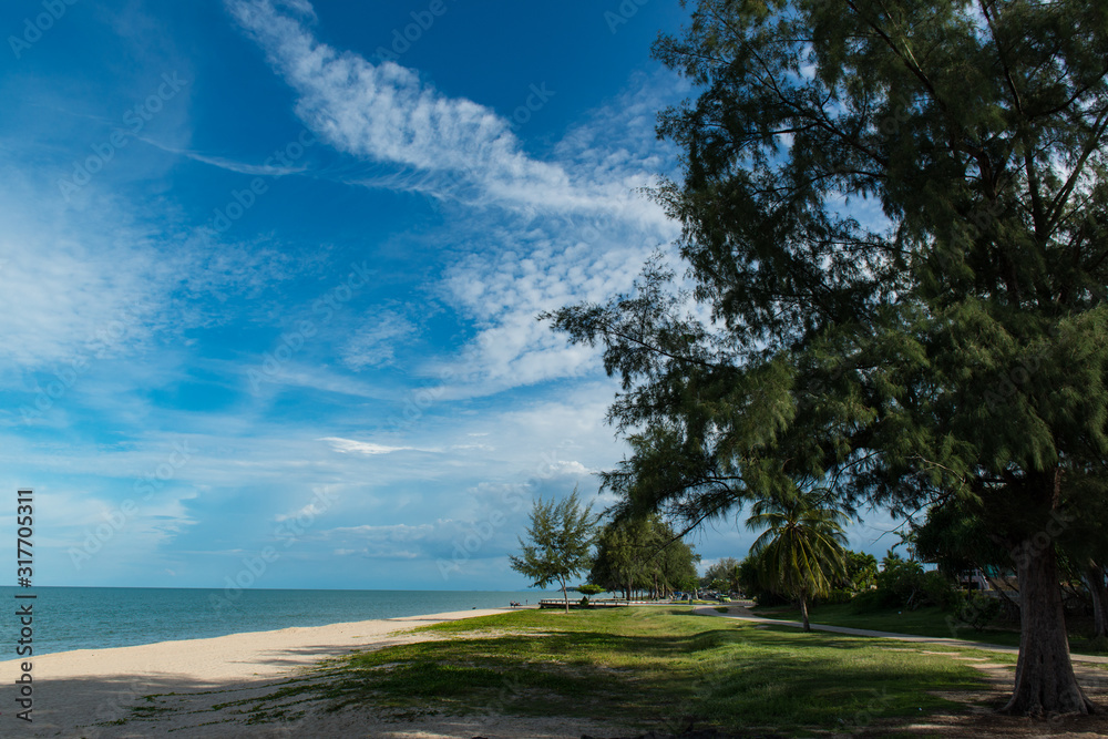 Samila Beach is an important tourist attraction of Songkhla in municipal, Mueang Songkhla District, Songkhla, Thailand...