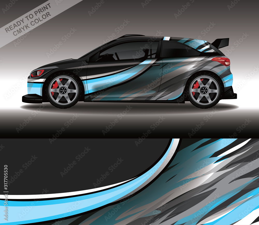 Car wrap decal design vector, custom livery race rally car vehicle sticker and tinting. Car wrap decal design vector, custom livery race rally car vehicle sticker and tinting.
