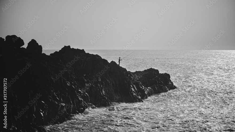 Obraz premium Angler auf Lanzarote