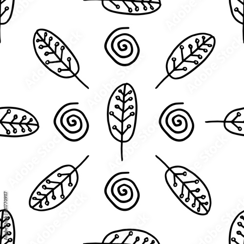 Absctract nordic trandy pattern for decoration interior, print posters, greating card, bussines banner, wrapping in modern scandinavian style in vector. Doodle style
