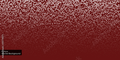 Fotografi Techno background with glowing dots, hi-tech concept, red color