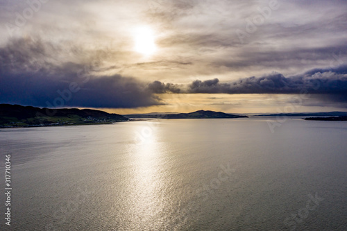 Big clouds above Buncrana in County Donegal - Ireland