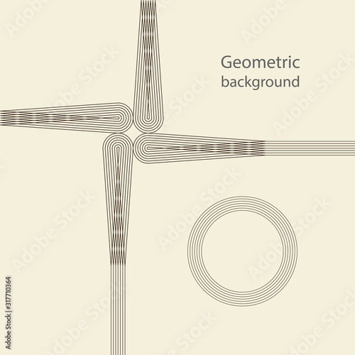 geometric style line pattern background