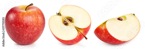 Foto Apple with Clipping Path isolated on a white background