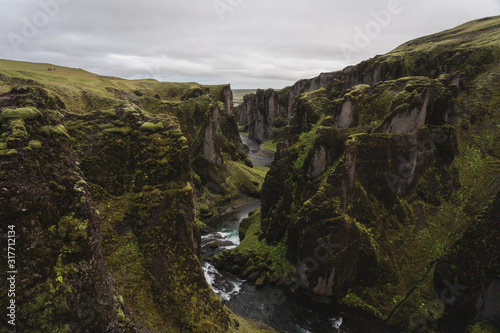 Fjadrargljufur Canyon in south Iceland