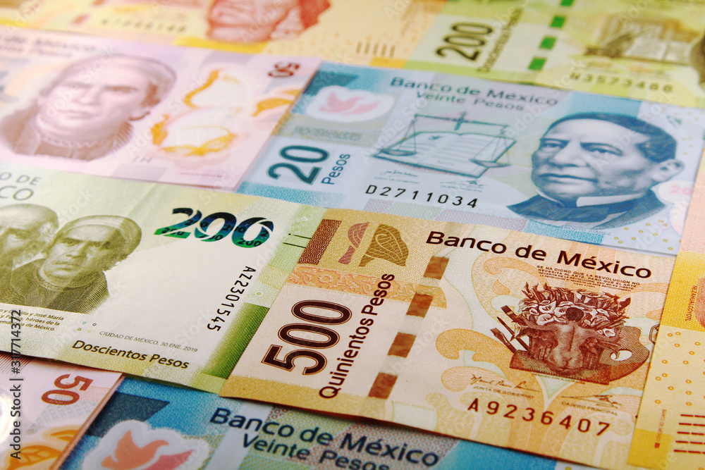 Obraz premium México Money - Currency of México, Pesos