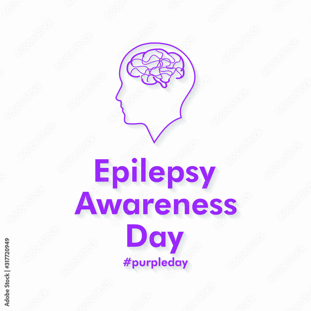 Vector Illustration on the theme of Purple day for Epilepsy awareness on March 26th.