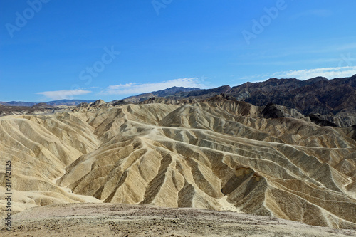 Sandstone rock formations in Death Valley National Park