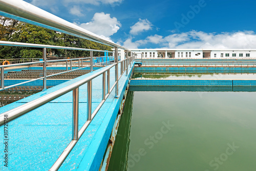 Modern urban wastewater treatment plant