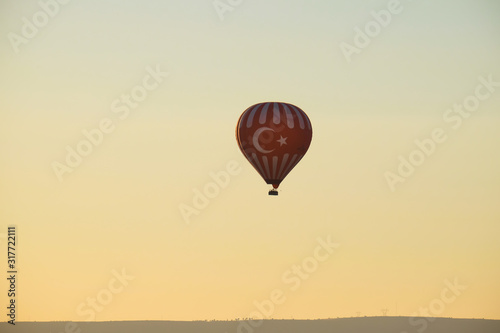 hot air balloon in the sky © omerbahadir