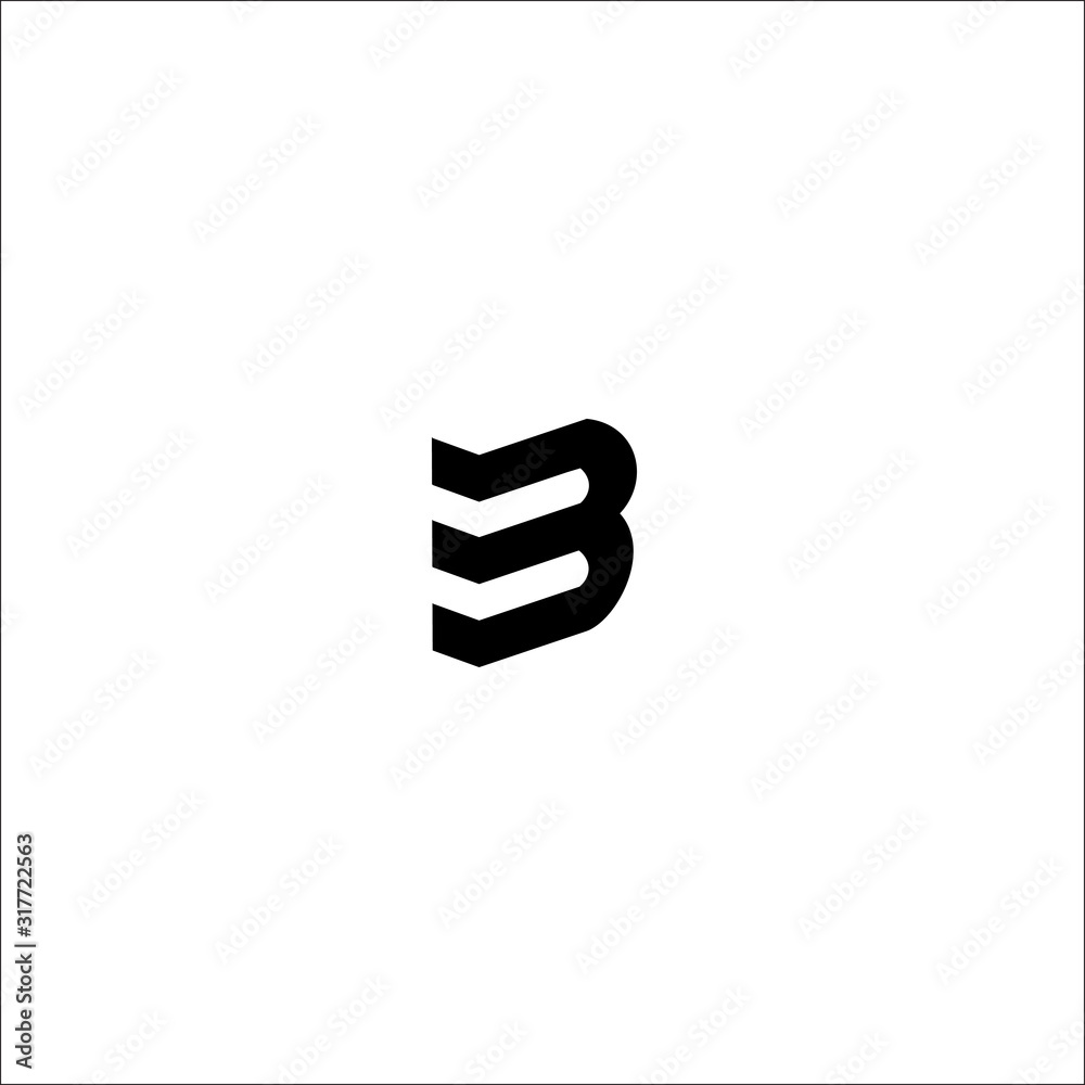 Fototapeta premium EB E B Letter Logo Design Vector