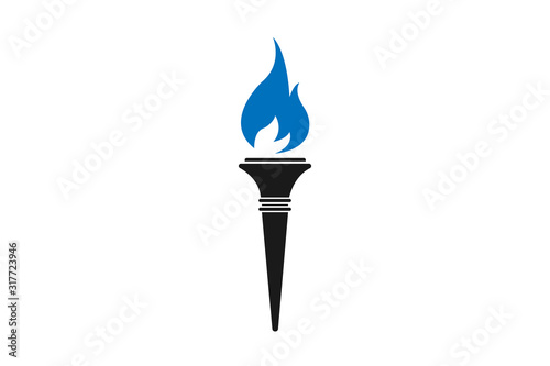 torch icon, flare icon vector illustration