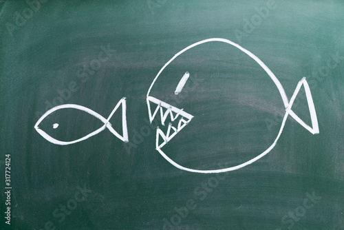 big fish eats small one