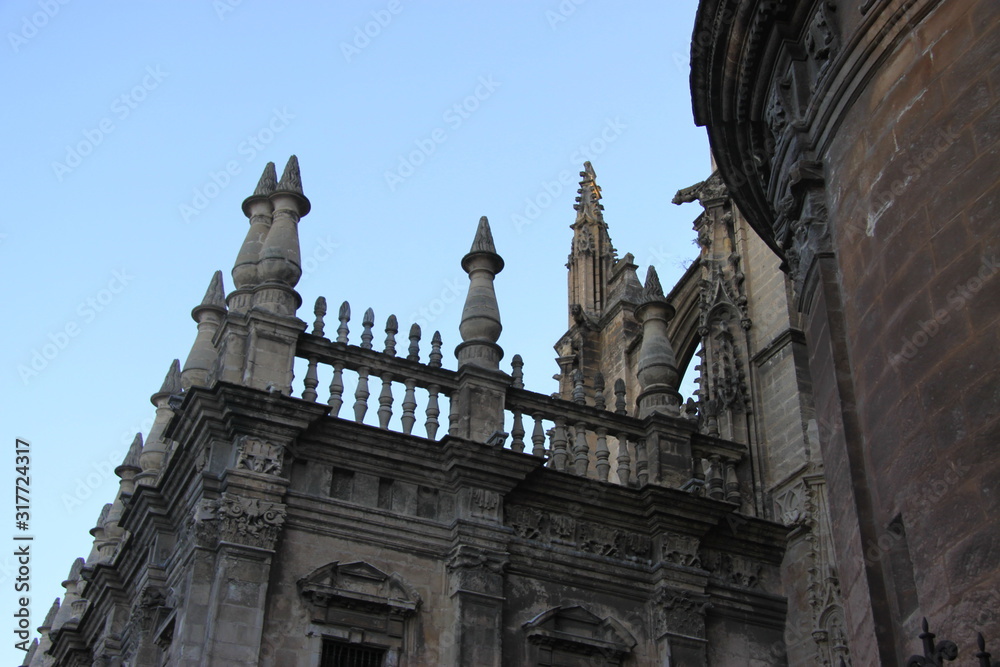 Fragment of the ancient Seville Cathedral