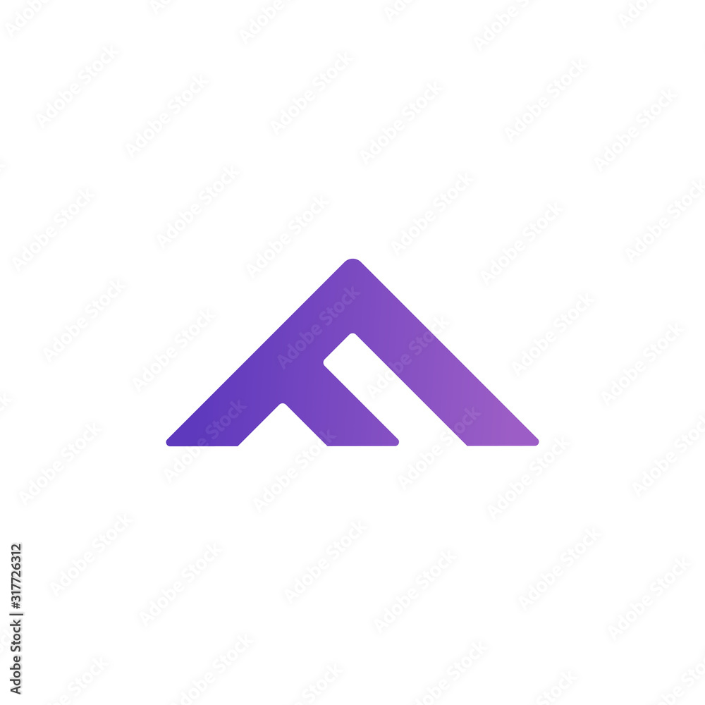 F letter logo. Letter F and M logo icon design template elements. Abstract letter F logo - Vector F letter logo. Letter F and M logo icon design template elements. Abstract letter F logo - Vector
