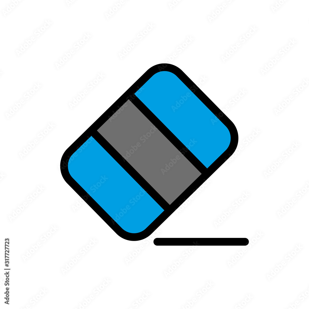 Eraser icon vector simple and trendy design Eraser icon vector simple and trendy design
