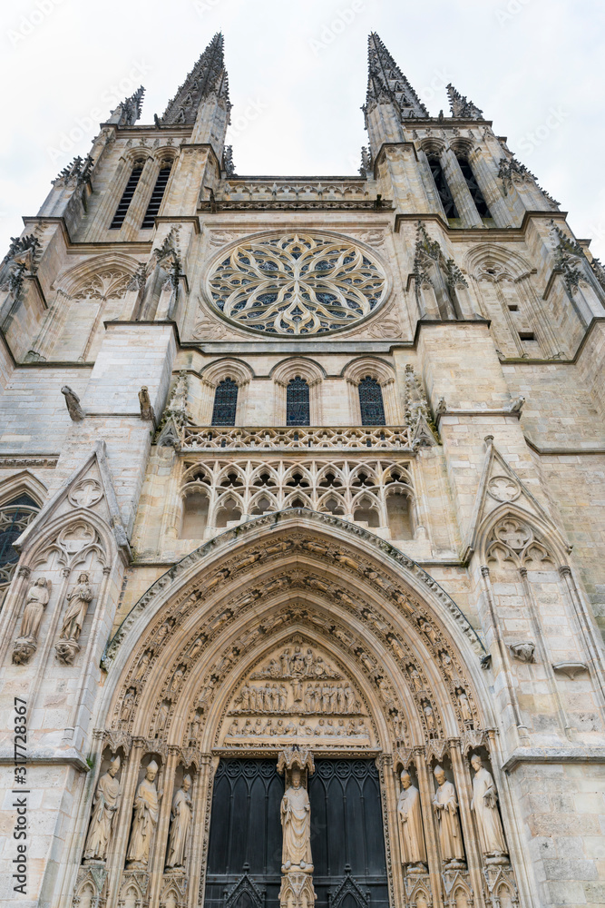 Saint Andrew Cathedral, Pey Berland square, Bordeaux, Nouvelle Aquitaine, France, Europe