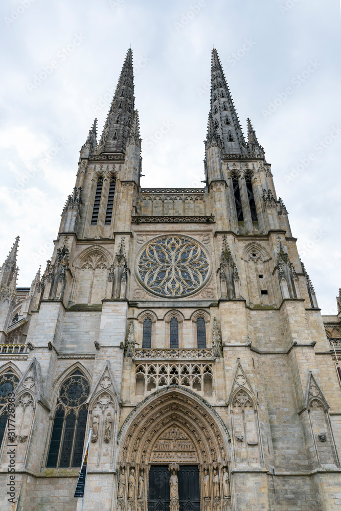 Saint Andrew Cathedral, Pey Berland square, Bordeaux, Nouvelle Aquitaine, France, Europe