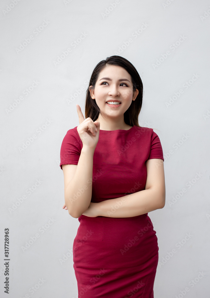 asian chinesse race smart business dress look point up asian chinesse race smart business dress look point up