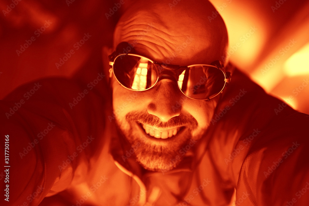 laughs bald guy, cheerful man, smile brutal guy, funny joyful portrait, happy man laughs bald guy, cheerful man, smile brutal guy, funny joyful portrait, happy man