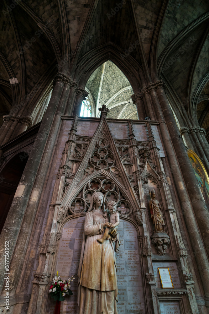 Saint Andrew Cathedral, Pey Berland square, Bordeaux, Nouvelle Aquitaine, France, Europe