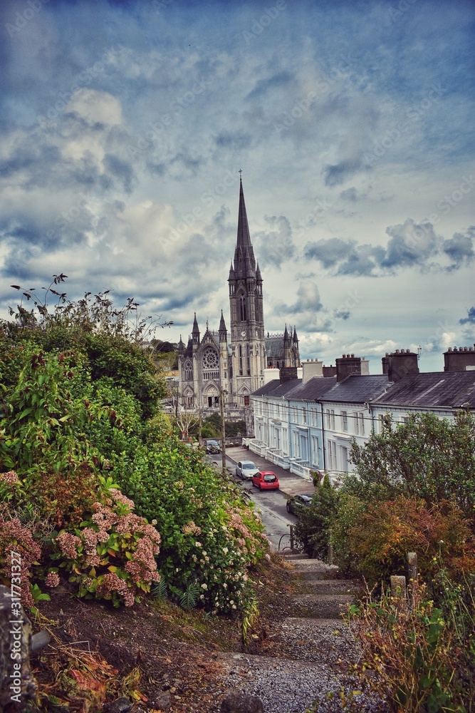 view of St. Colman's Cathedral, Cobh view of St. Colman's Cathedral, Cobh
