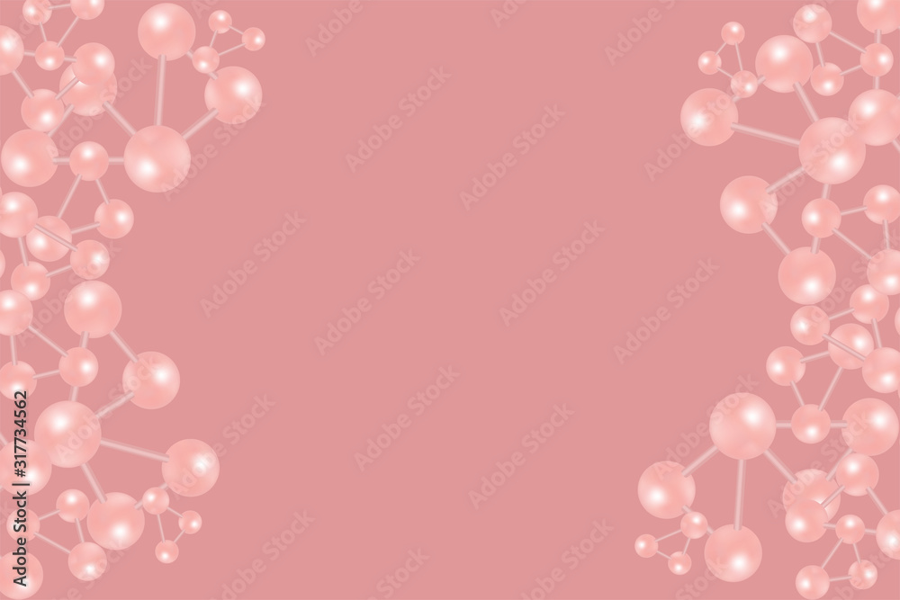 Pink scientific concept background with copy space, illustration vector. Pink scientific concept background with copy space, illustration vector.