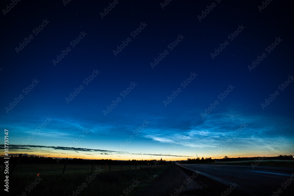 Fototapeta premium noctilucent clouds