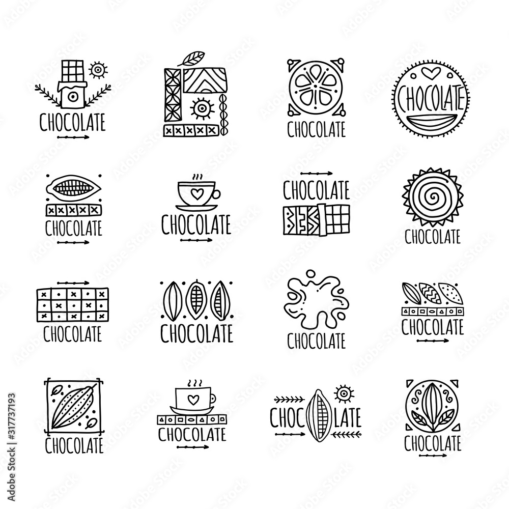 Chocolate, icons collection for your design Chocolate, icons collection for your design