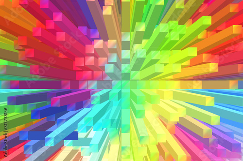 Colorful Abstract Pattern Backdrop of Geometric Gradient Wallpap