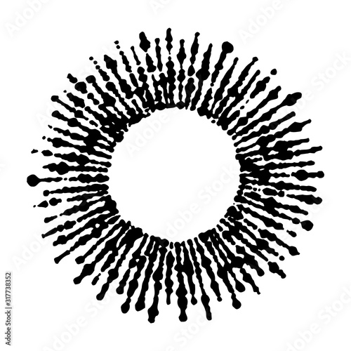 Sun engraving. Set of Sun. Hand drawn ethnic symbol.