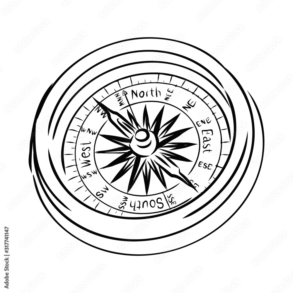 compass isolated on white background compass isolated on white background