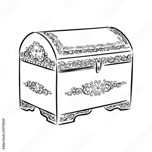 illustration of treasure chest