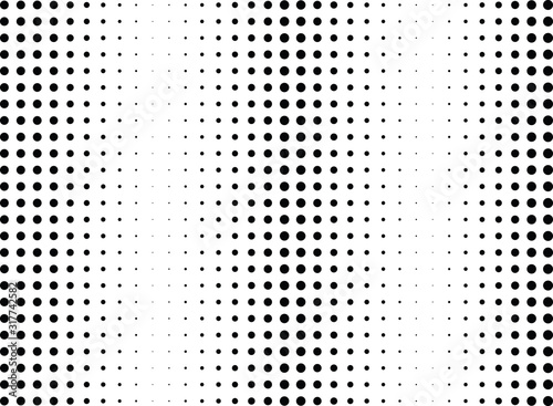 Abstract halftone dotted background. Monochrome pattern with dot and circles. Vector modern futuristic texture for posters, sites, business cards, postcards, interior design, labels and stickers.