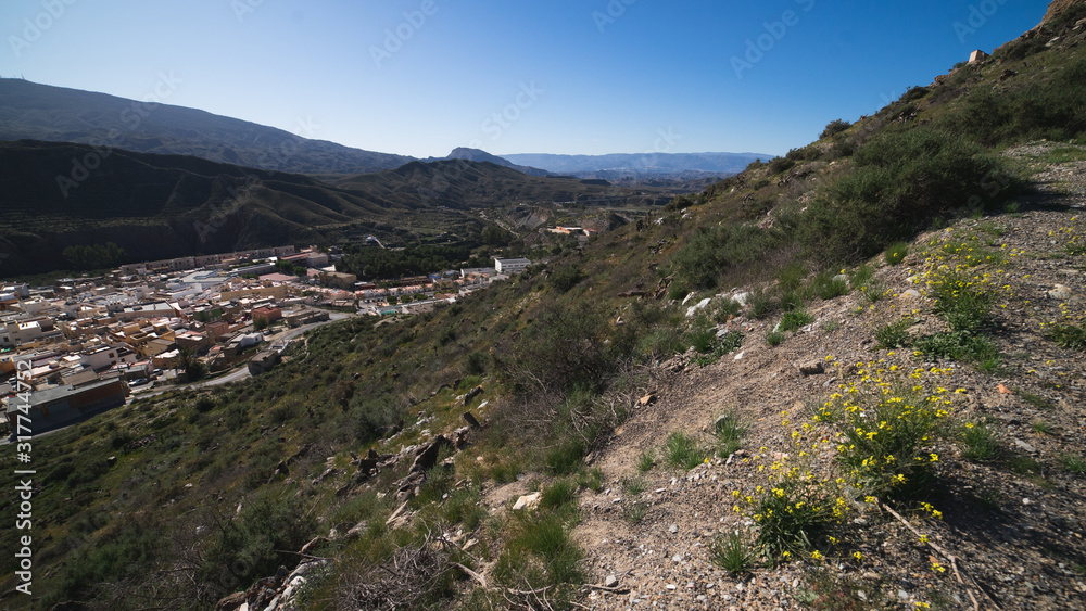 Panorámica del desierto de Europa en Almería