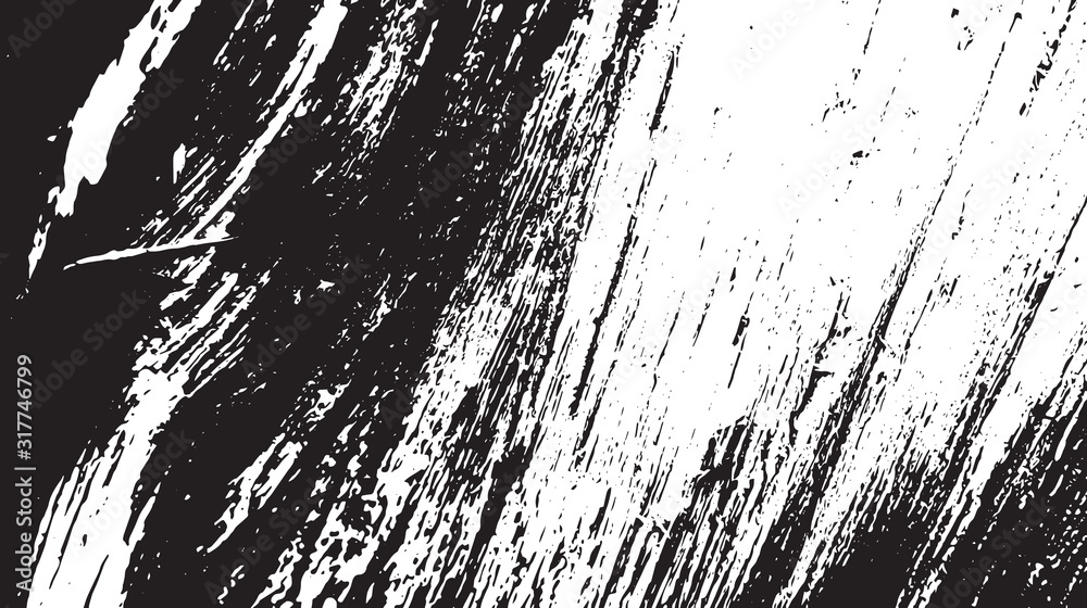 Fototapeta premium Black and white vintage grunge futuristic background. Suitable to create unique overlay textures with the effect of scratching, breaking, antiquity and old materials.