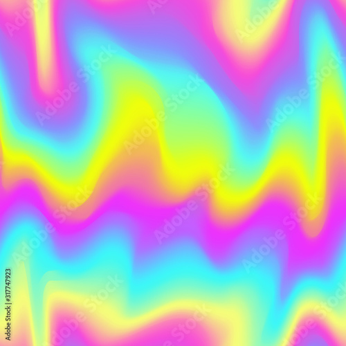 Abstract flowing colorful rainbow pattern