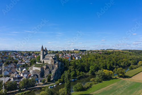 Blick auf Dietkirchen/Deutschland mit der Lubentiusbasilika