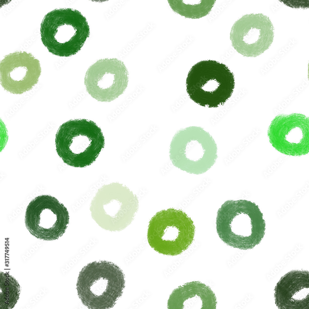 Green circles on white background seamless pattern. Abstract pattern. Ecological pattern. Print, packaging, wallpaper, textile, fabric design Green circles on white background seamless pattern. Abstract pattern. Ecological pattern. Print, packaging, wallpaper, textile, fabric design