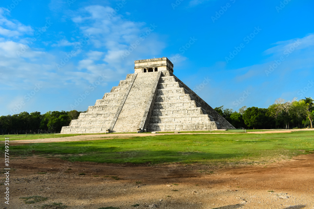 The famous Mayan pyramid Chitzen Itza one of the new seven wonders of