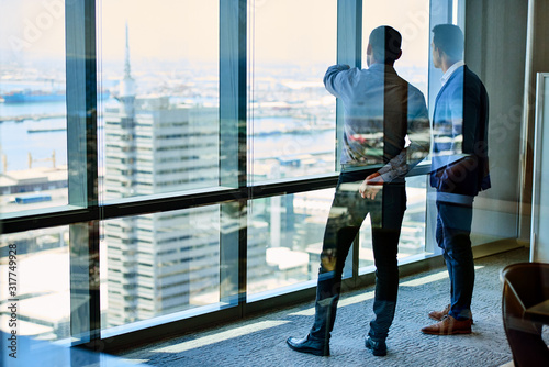 Scoping out the business district skyline