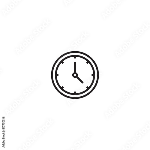 24 Hours icon. Timer, Stopwatch, Waiting, Time and Clock vector icon. Sign isolated on white background. Trendy Flat style for graphic design, Web site, UI. EPS10